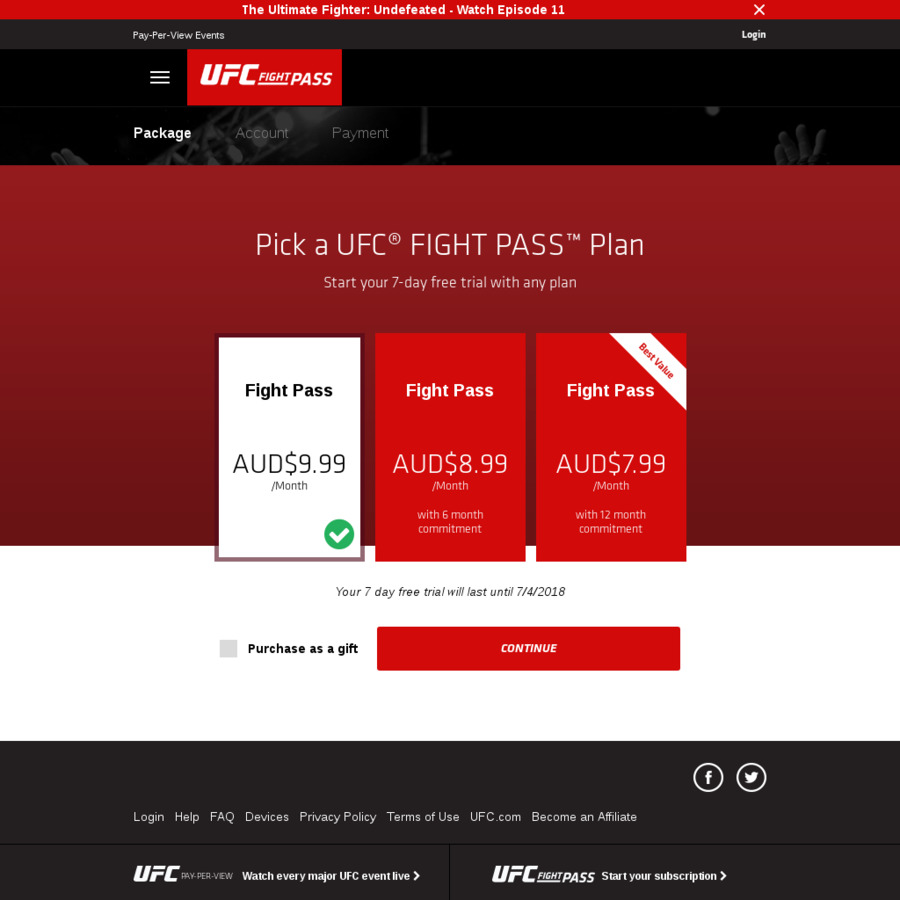 Tài Khoản UFC Fight Pass Chính Hãng, Rẻ Hơn 70% - Foxfio.com