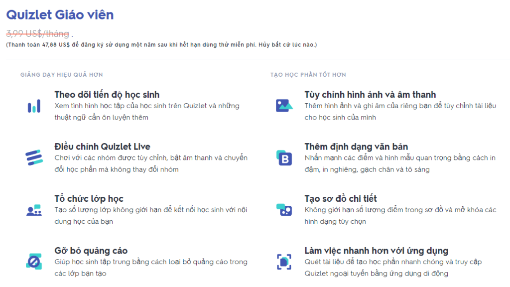 Tài khoản Quizlet Plus - Foxfio.com