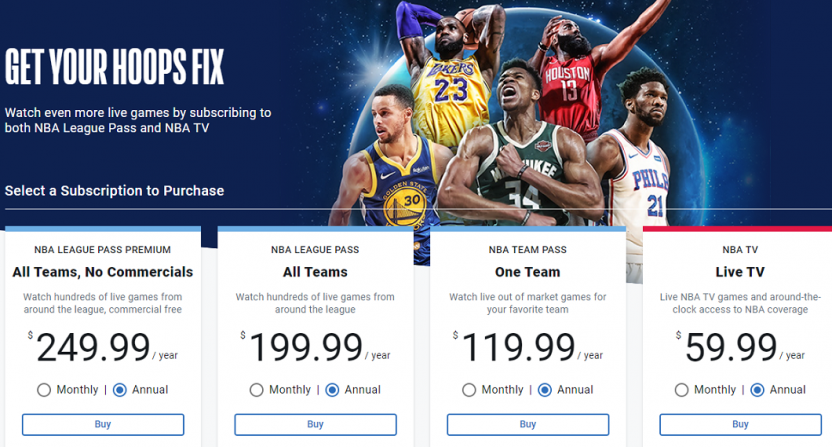 Tài khoản NBA League Pass