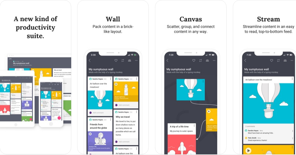Tính năng của tài khoản Padlet