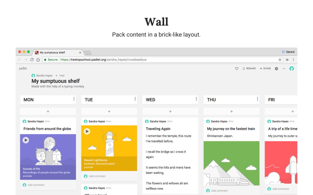 Các loại tài khoản Padlet